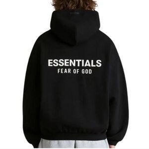 NEW Essentials Fear of God Hoodie Black FW24